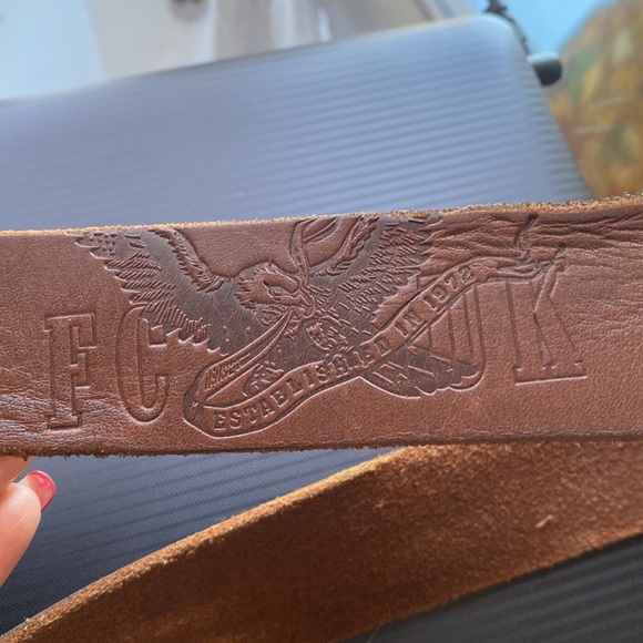 Brown belt FCUK brand . Size 36. 1,5inches Width - Picture 9 of 10